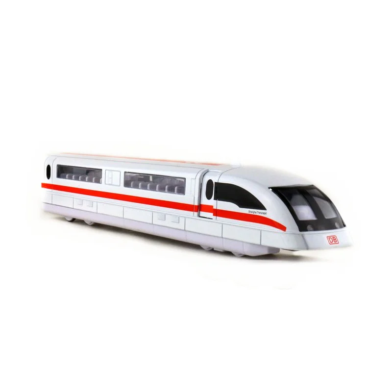 Hot 1:87 Maglev train alloy model,simulation sound and light pull back toy,children's high-speed rail model,free shipping