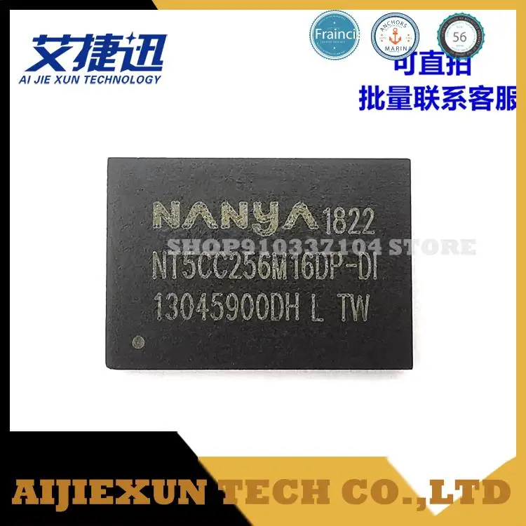 

2pcs/lot NT5CC256M16DP-DI NT5CC256M16DP-D1 256M*16 DDR3 Memory IC CHIPS NEW AND ORIGIANL