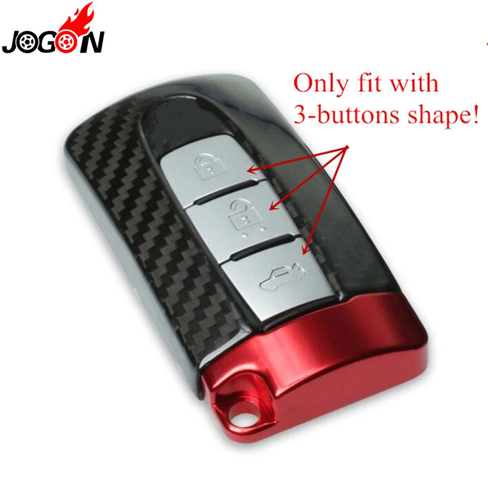 For INFINITI Q50 Q60 Q70 QX30 QX50 QX60 QX70 QX80 Carbon Fiber Smart Remote Key Fob Case Bag Shell Holder Cover view 6