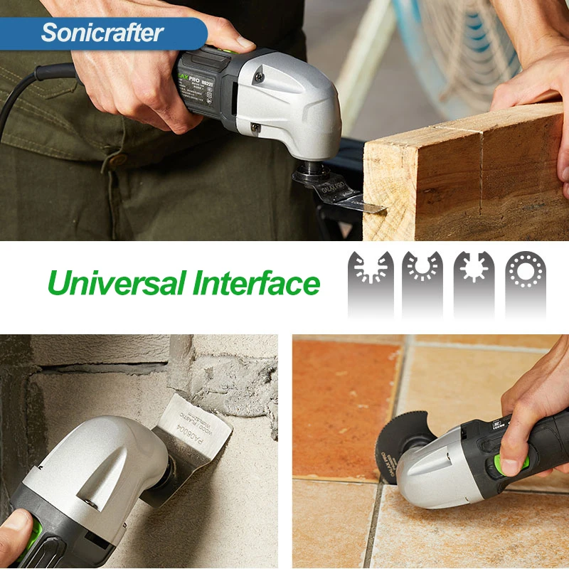 Sonicrafter – outil multifonction oscillant, 120W, grand Angle de rotation, Machine universelle, trésor