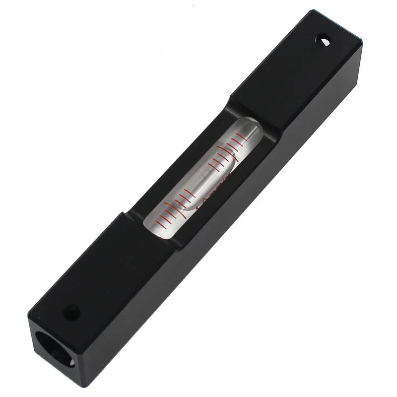 120mm Aluminum Alloy Portable Bar Spirit Level Bubble with Glass Vial Ampules Accuracy 0.6 0.3 1.0 Available