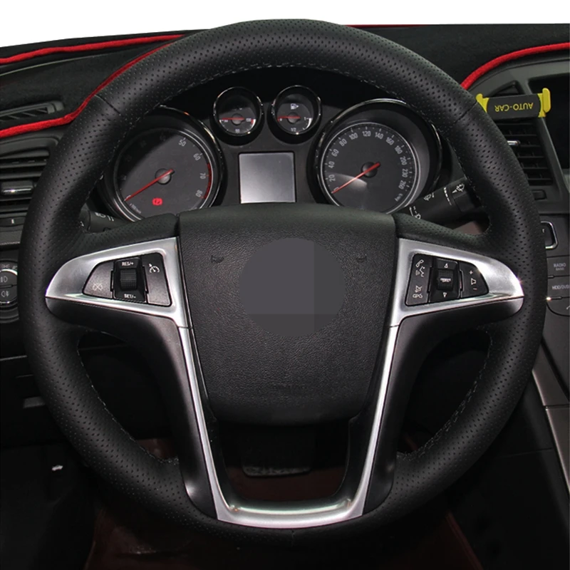 

DIY Hand-stitched Black PU Microfiber Leather For Buick Lacrosse Regal 2010-2013 Chevrolet Equinox 2010-2016 Car Steering Wheel