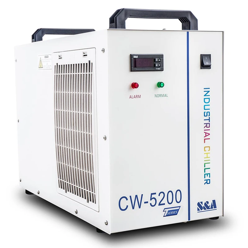 CW-5000TG/CW-5200TH industrial chiller, laser cutting machine, 220V engraving machine, water tank, spindle chiller