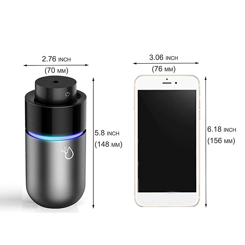 سيارة ناشر رائحة USB سيارة المرطب رذاذ سيارة لتنقية الهواء يزيل رائحة LED أضواء الروائح معطّر الهواء