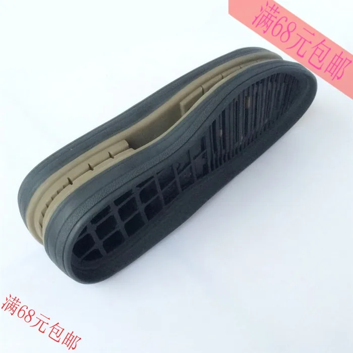 Men's tendon double-colored layer sole Rubber soles high-sole Replace worn soles Wear-resistant shoe materials