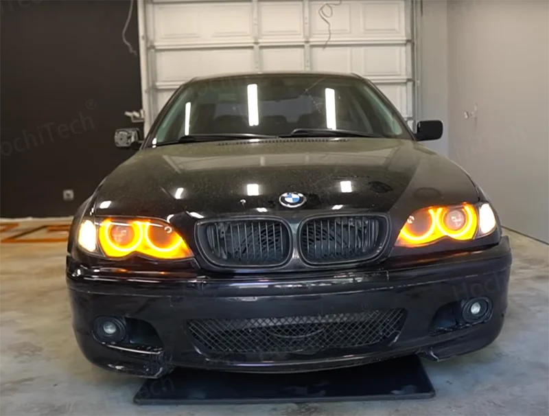 for BMW 3 series E46 316i 318i 320d 323i 328i 330i 325xi 330d 1998-2005 Excellent LED Cotton Angel Eyes rings daytime light