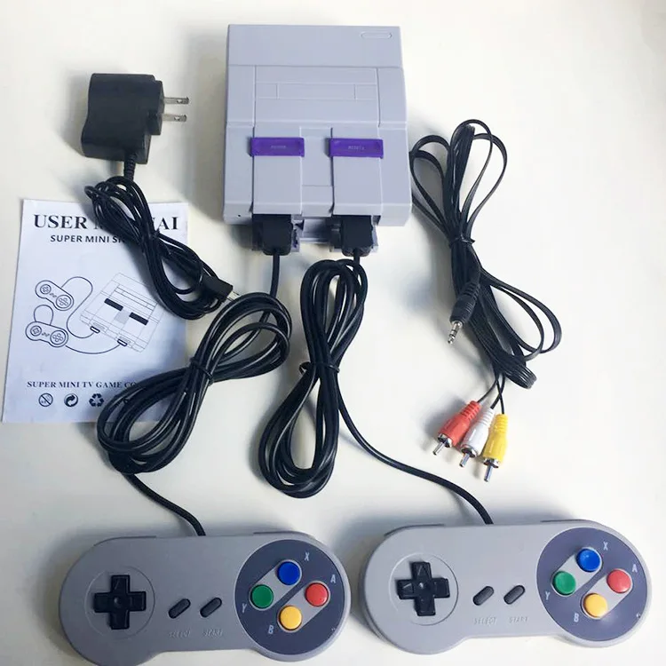 نظام وحدة تحكم ألعاب Super Mini 16 BIT مدمج 94/660 جديد لعام 2025 مع لوحة ألعاب لوحدات تحكم ألعاب نينتندو SNES