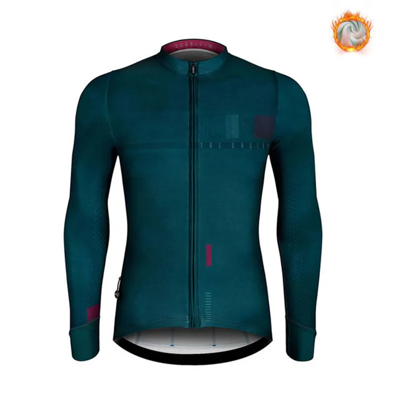 2022 Maillot Ciclismo Invierno Long Sleeve Cycling Jersey Bike Clothing Shirts MTB Bicycle Wear Winter Thermal Fleece Spain