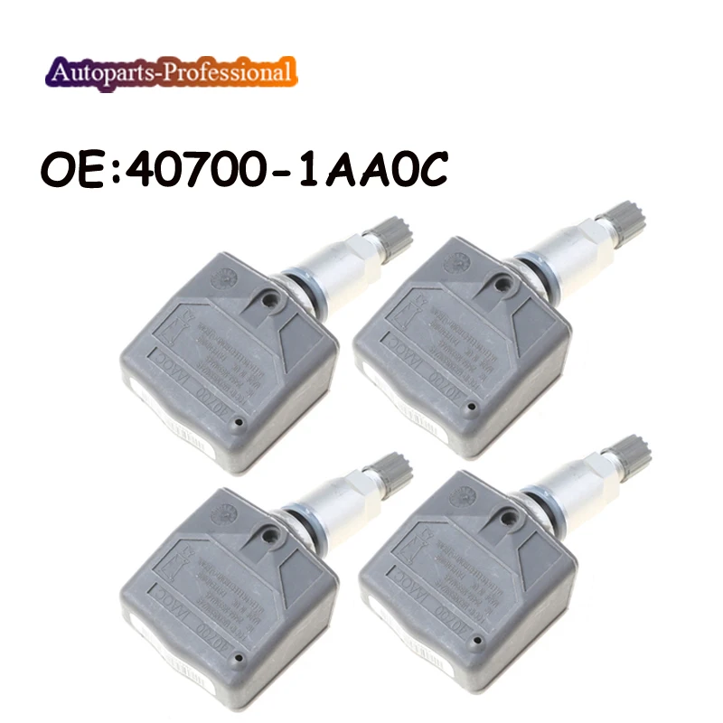 

4 pcs/lot Car accessories 40700-1AA0C 407001AA0C TPMS Tire Pressure Sensor For Infiniti M35 FX45 Nissan Armada