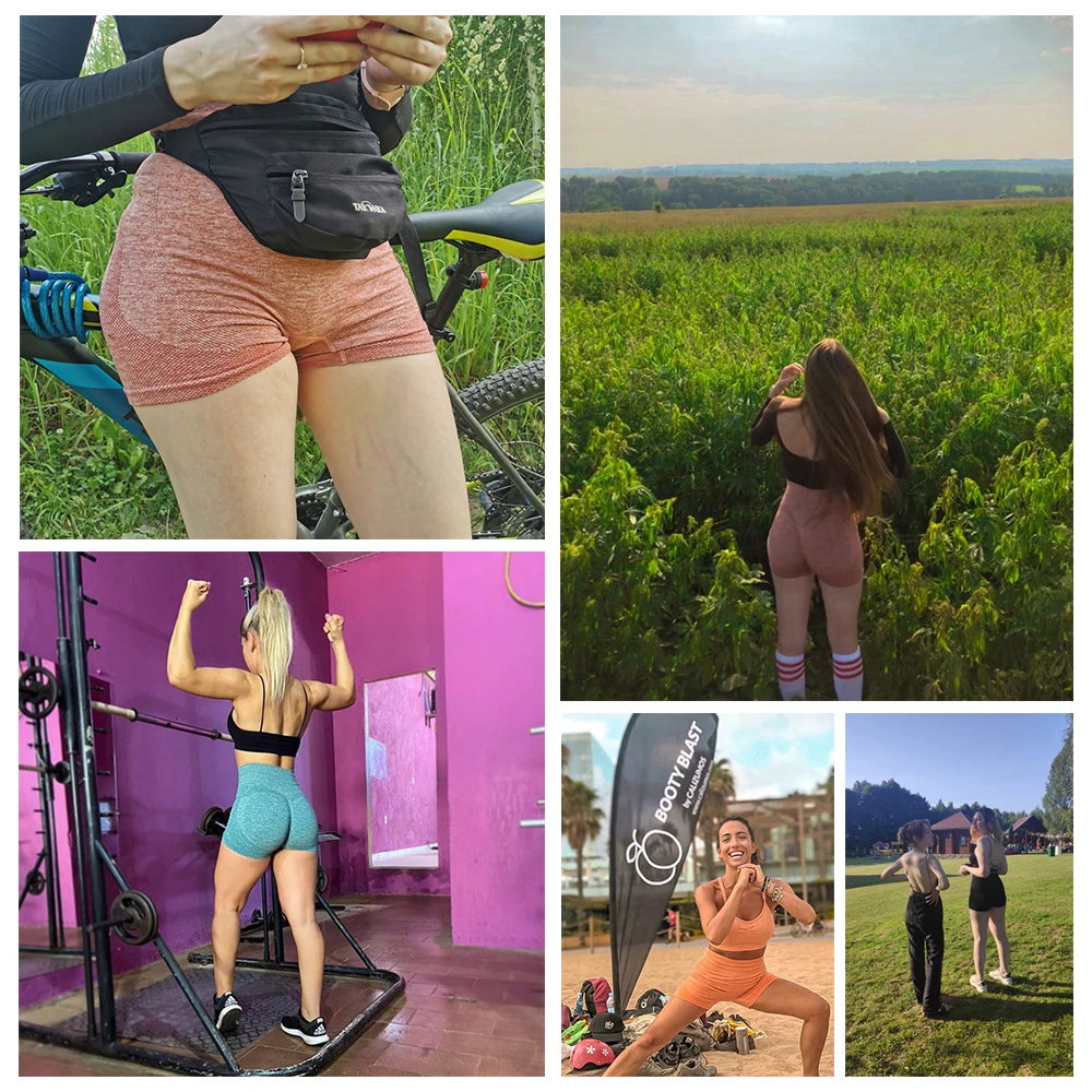 Letnie sportowe spodenki do jogi Push Up kobiety bezproblemowy trening do biegania rowerzysta Fitness wysoki stan kontrola brzucha Mujer siłownia