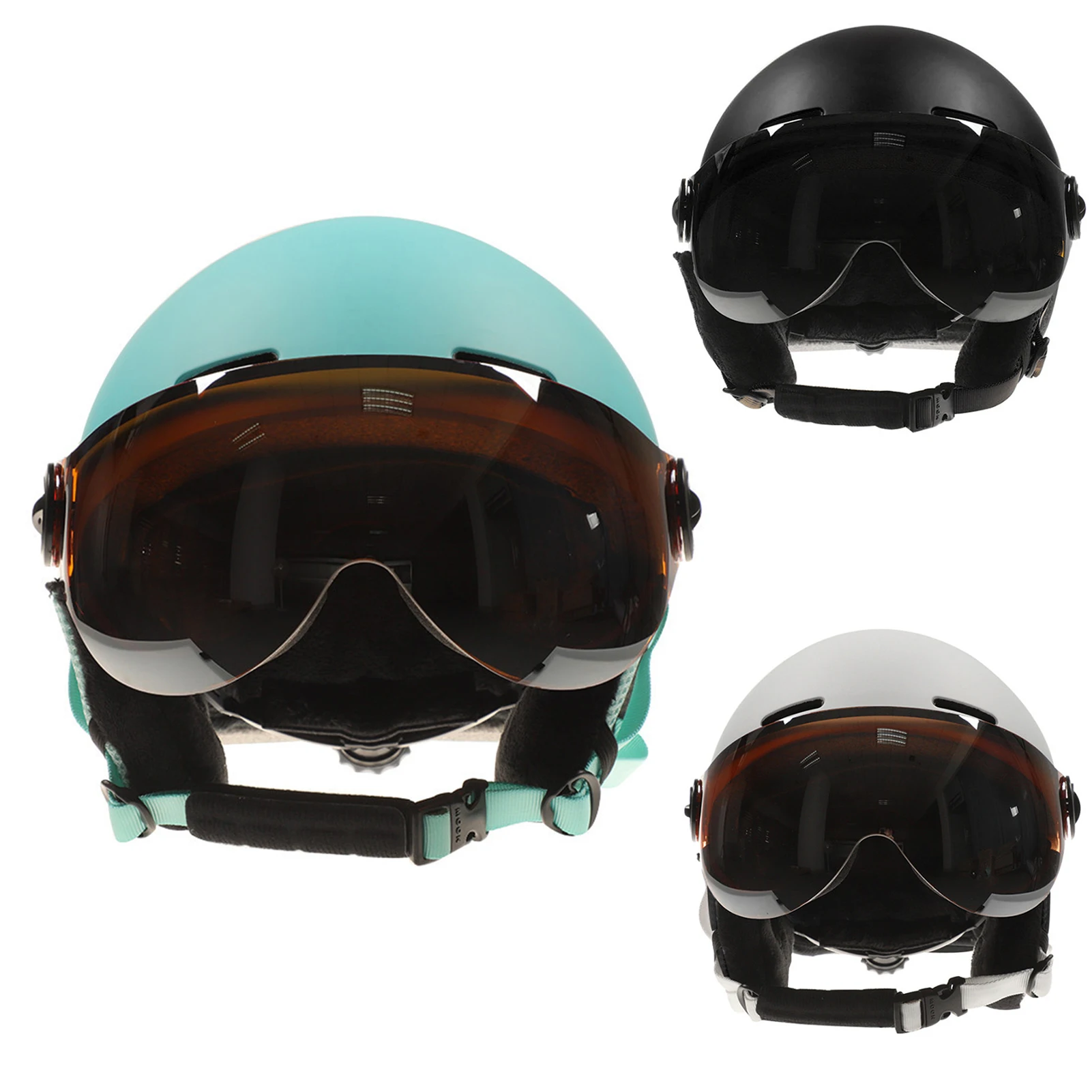 Uomo donna inverno neve moto sport sci ciclismo casco da Snowboard integrato