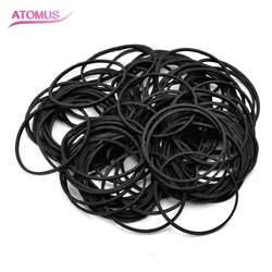 Bandas de goma para tatuaje, accesorios de goma de silicona negra para máquina de tatuaje, suministro de pistola, 100 unids/lote