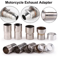 Motorcycle Exhaust Escape Pipe adapter 60-51mm 51-38mm Connect Reducer Extra Muffler Stainless Steel Install