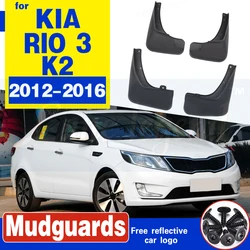 For KIA RIO 3 K2 UB 2012 2013 2014 2015 2016 Fender Mudguard Mud Flaps Guard Splash Flap Mudguards Car Front Rear Accessories
