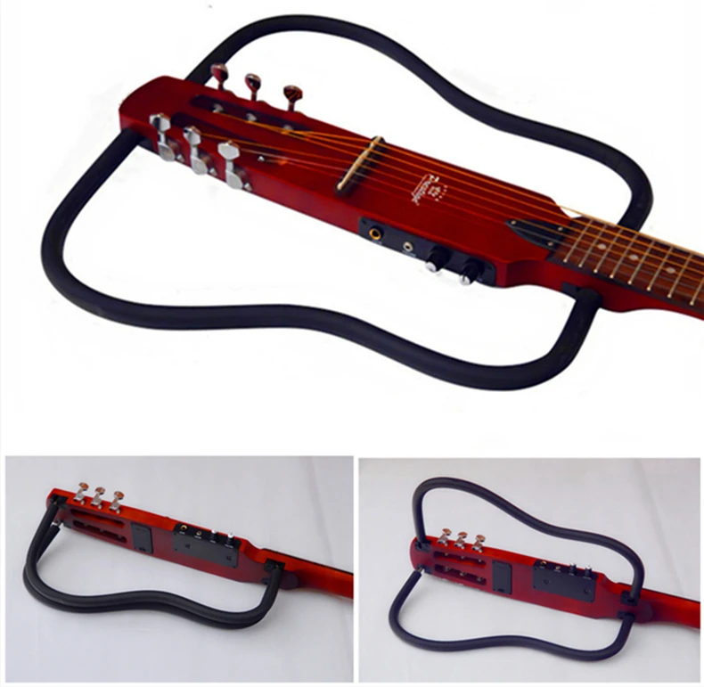 Folding portable travel folk mute electric guitar beginners introduction