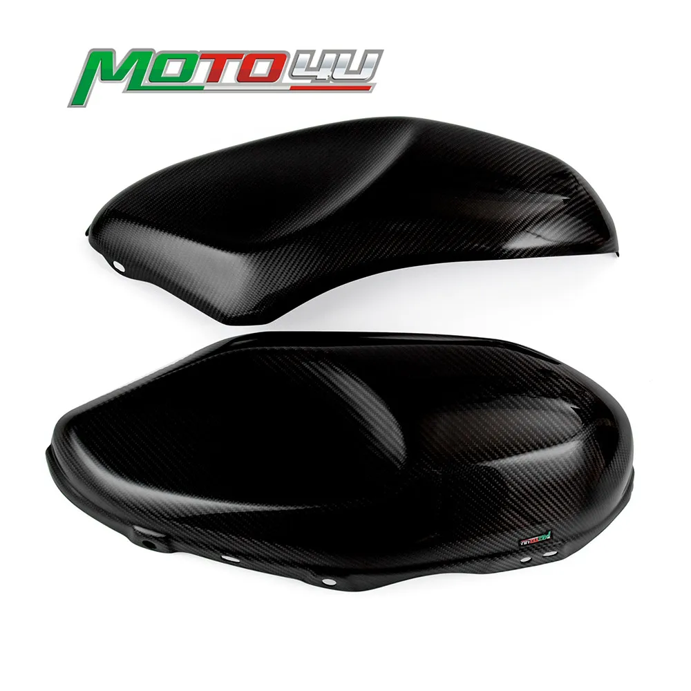 Carbon Side Tank Covers Motorcycle Tank protector Covers Sliders Protectors 100% Carbon Fiber Gloss For YAMAHA XSR900 XSR 900