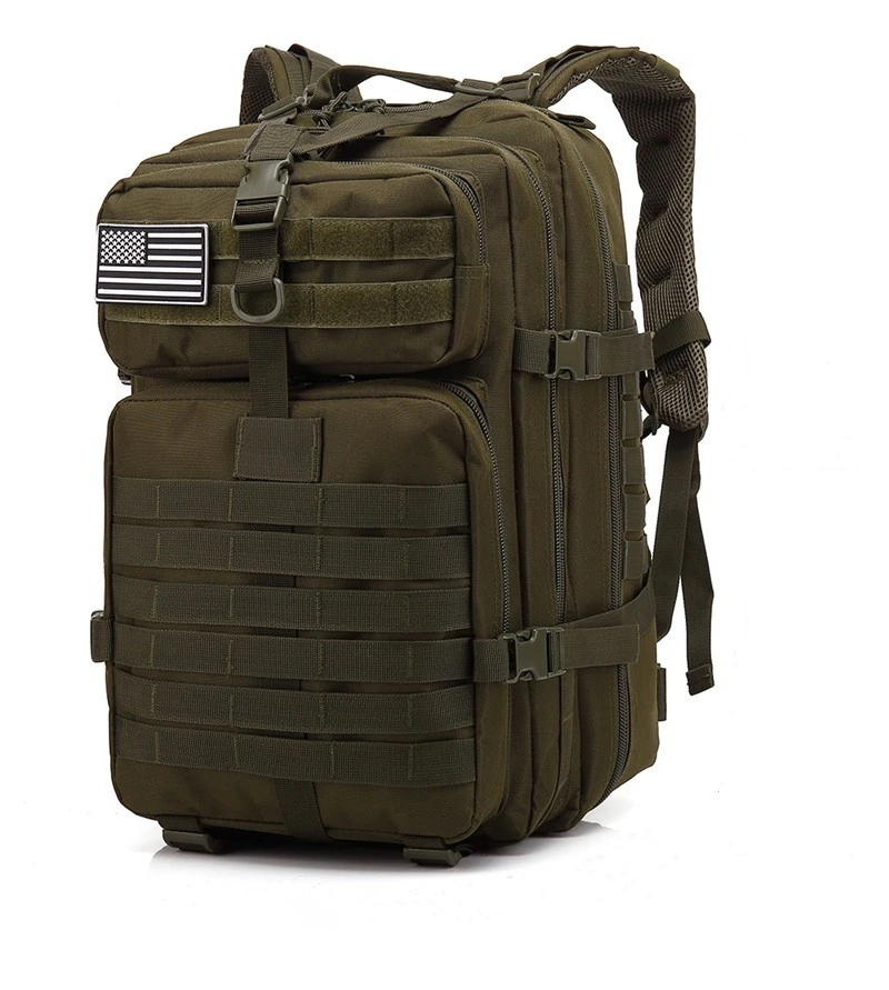 45L Large Capacity Man Army Military Assault Bags Outdoor 3P EDC Molle Pack for Trekking Camping Outdoor Bag