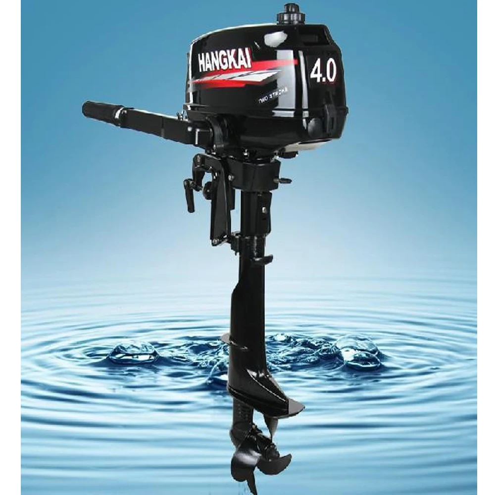 Promotion High Quality 4.0Hp Hangkai 4.9Kw  2 Stroke Outboard Boat Gasoline  Engines  Free Shipping