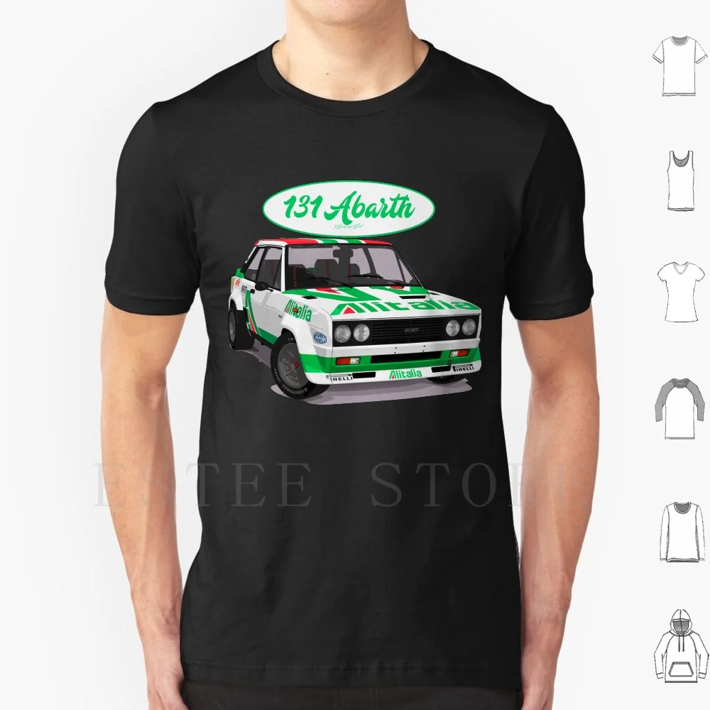 131 Abarth Alitalia T Shirt Cotton Men DIY Print Abarth 124 500 Sport Automobile Cars Classic Italian Performance