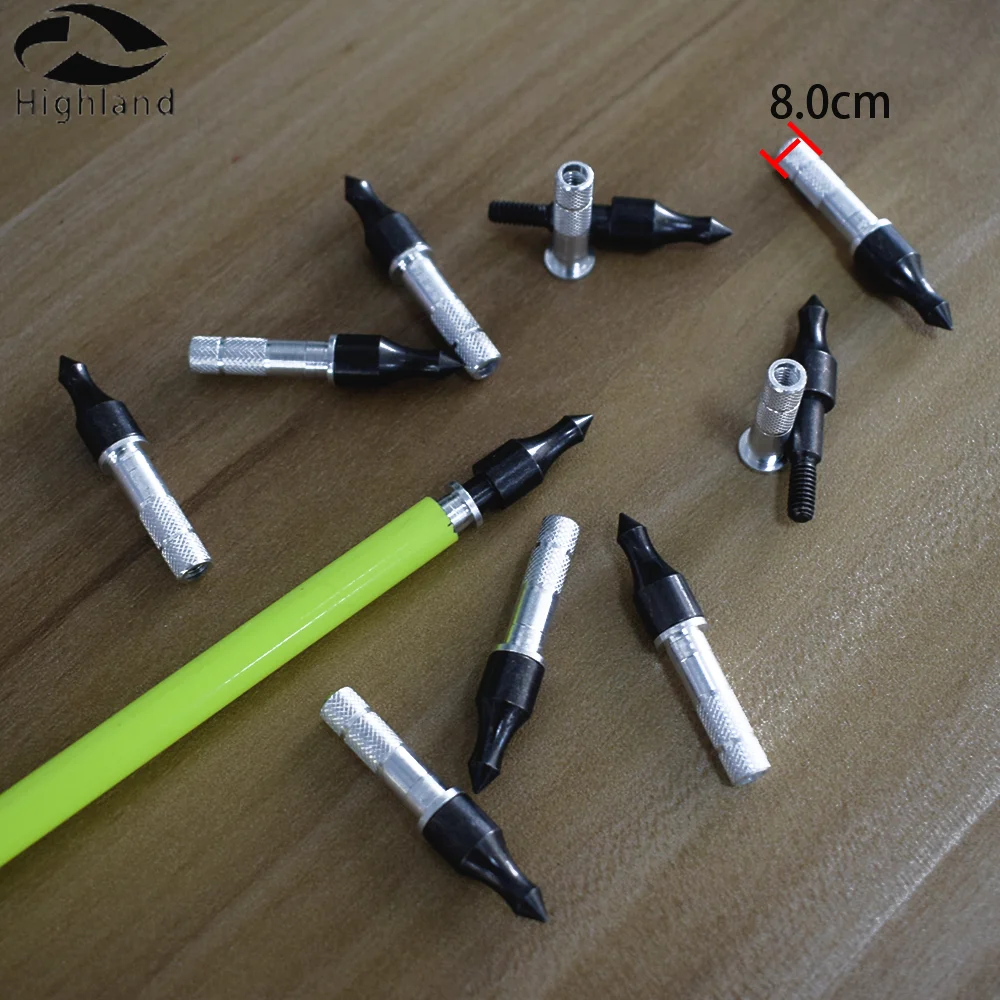 10pcs ID 6.2mm Aluminium Arrowheads Aluminium Holders + 10pcs   Arrows ID 6.2mm DIY Arrows   Accessories Arrow Shaft Tip