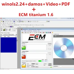 2024 Hot Selling Winols 2.24 + Unlock Patch + Damos Files + Video +  + Ecm Titanium v1.61 26000 Drivers include install video