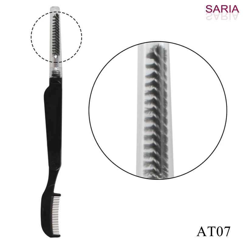 2Pcs Wimperkruller Makeup Lash Separator Opvouwbare Metalen Wimper Borstel Kam Mascara Krul Beauty Make-Up Cosmetische Tool