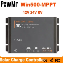 20A RV MPPT Solar Charge Controller 12V 24V Auto Solar Panel Regulator For Lithium Battery Motor Homes For Bluetooth-Compatible