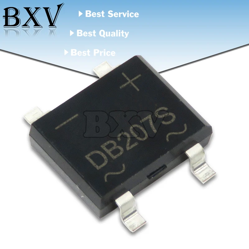 10PCS DB207 DIP-4 Brückengleichrichter 1000V 2A DB104 DB157 DB107 DB207S DB107S DF06S DF06 SOP-4 DIP