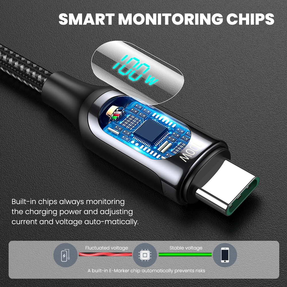 Elough usb tipo c para usbc carregador rápido pd cabo para xiaomi samsung usb c cabo 100w para macbook ipad pro cabo data cabo cabo