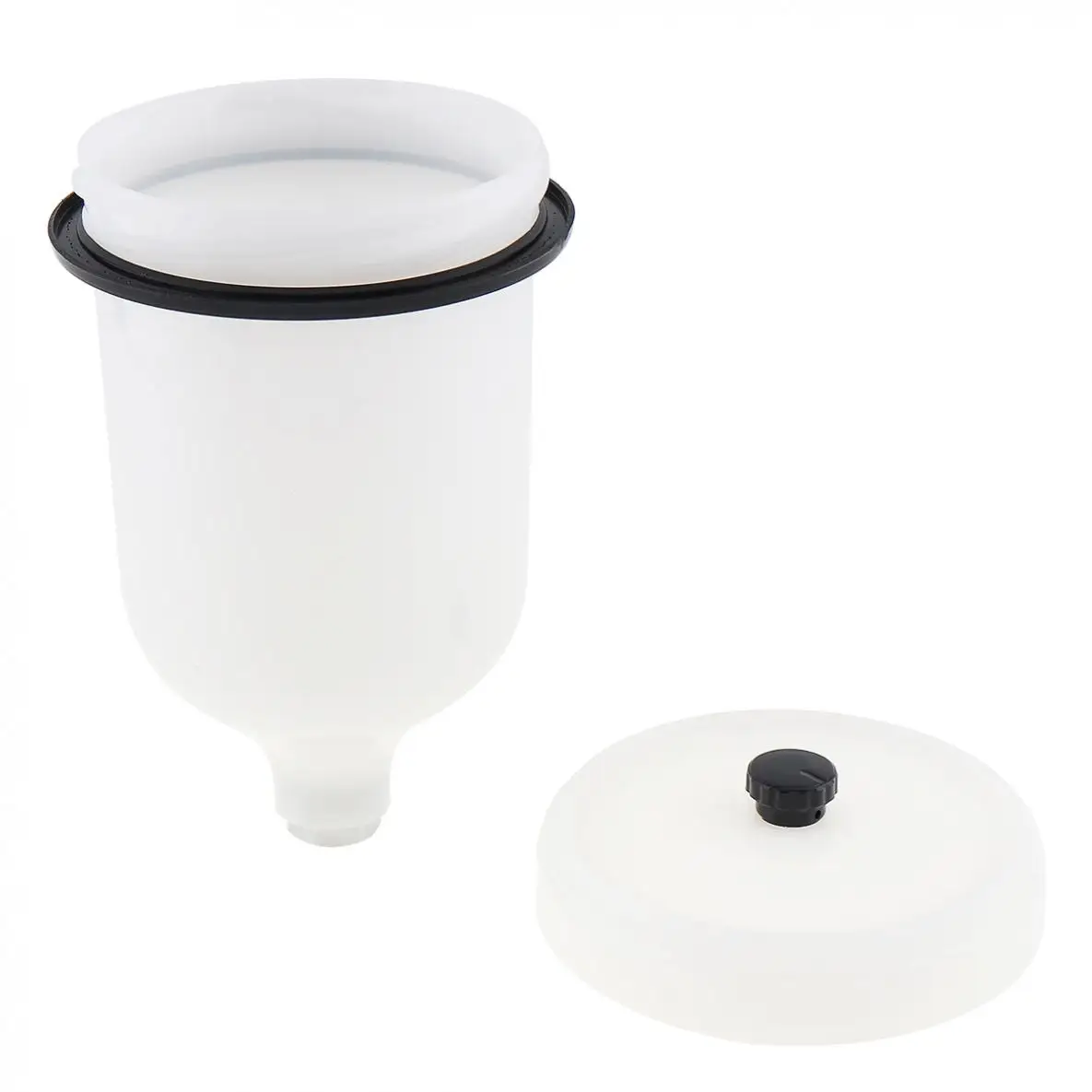 Imagem -04 - Pistola de Pintura Copo Abs Pote com Thread Thread Rosca Interna e Pequeno Funil para Segurar o Líquido Novo 500ml