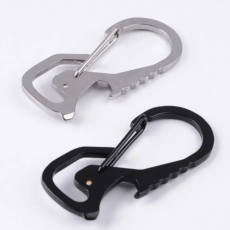 Small Keychain Carabiner, Mini Key Carabiner Clip,Titanium EDC with Bottle Opener, Multi Tool New