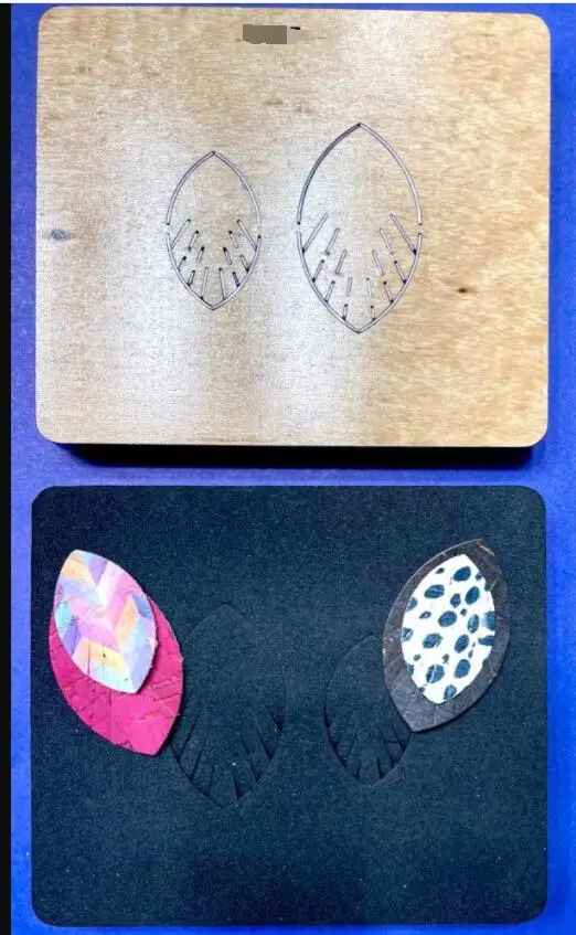 

Wood Mold Earrings Cut Mold Earring Wood Mold YY703 Is Compatible with Most Manual Die Cut