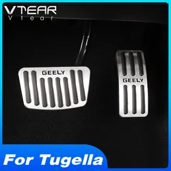 Vtear Accelerator Brake Pedal Cover Interior Accessories Foot Rest Pad Car Styling Parts For Geely Tugella Xingyue FY11 2023