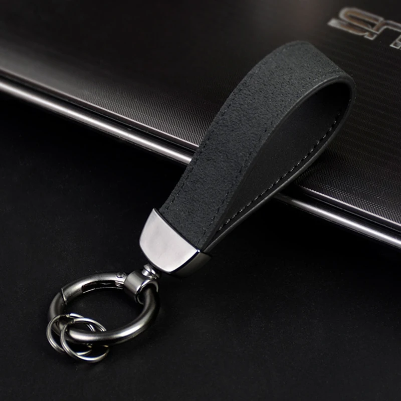 Luxury Suede Leather Car Key Chain