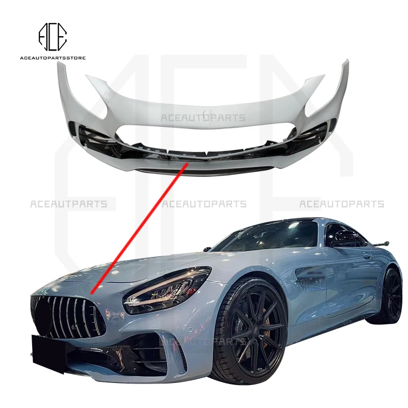 

Передний бампер из углеродного волокна для Mercedes Benz AMG GT AMG GTR, передний диффузор, губа