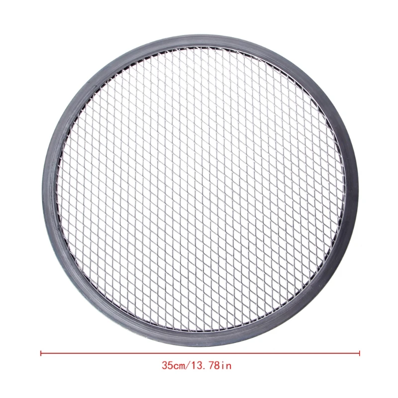 New Aluminum Mesh Grill Pizza Screen Round Baking Tray Net Kitchen Tools Ovens Kit