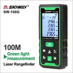 SNDWAY Laser Rangefinder Green Lines Distance Rangefinder Digital Range finder Laser Tape Distance Ruler Sensor Distance Meter