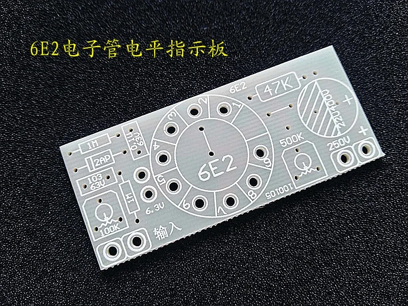 

Electronic Tube 6e2 Audio Indication Level Circuit PCB Can Work When Connected to Power Supply and Signal Source