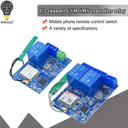 Sms Gsm Remote Control Switch Sim800C Stm32F103C8T6 1/2 Channel Relay Module for Greenhouse Oxygen Pump