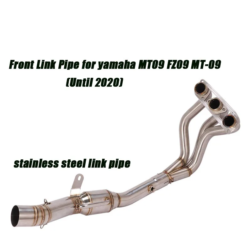 Silp on for Yamaha MT09 MT-09 Until 2020 Full Exhaust System Front Middle Pipe Stainless Link Tail 51mm Muffler Silencer System