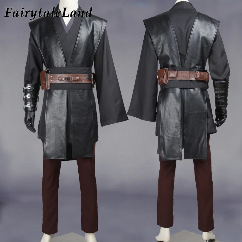 

Movie Halloween Anakin Cosplay Costume Adult Men Fancy Superhero War Battle Outfit Party Stage Performance Suit