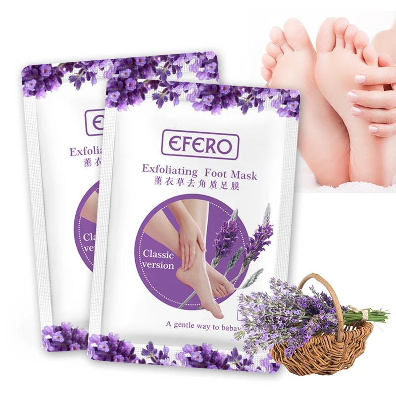 2/3pairs Exfoliating Foot Masks Pedicure Socks Exfoliation for Feet Mask Remove Dead Skin Heels Foot Peeling Mask for Legs efero