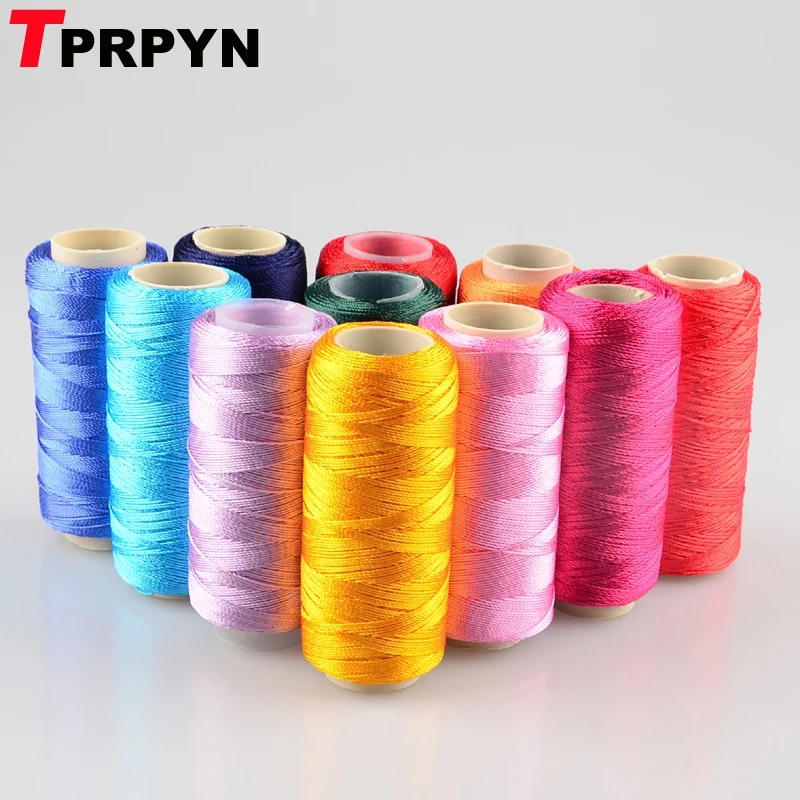 TPRPYN 1Pc 50g 150M Ice silk Crochet line Yarn For Knitting Rayon Embroidery threads to knit Summer yarn knitted Needlework