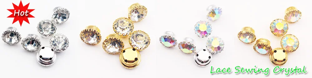 500/1000 Stück/Packung Näh-Strasssteine, klare Kristall-Rundglasperlen zum Aufnähen, Strass-Kristallsteine zur Dekoration von Kleidung – Detail 5