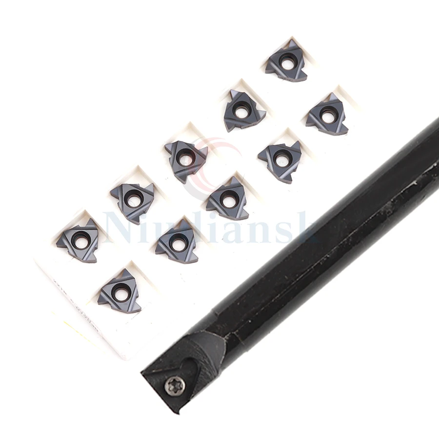 Suporte de Ferramenta de Giro de Rosca Interna Snr0020r22 de Alta Resistência Peça Mais 10 Peças 22er N60 22ir N55 Inserção de Torno de Carboneto