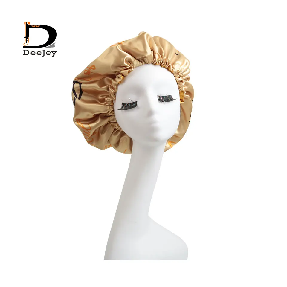 

Wholesale High Quality Custom Logo Ladies Hair Bonnet Chinese Industry Woman Virgin Hair Silk Flap Bonnet Hair Wrap