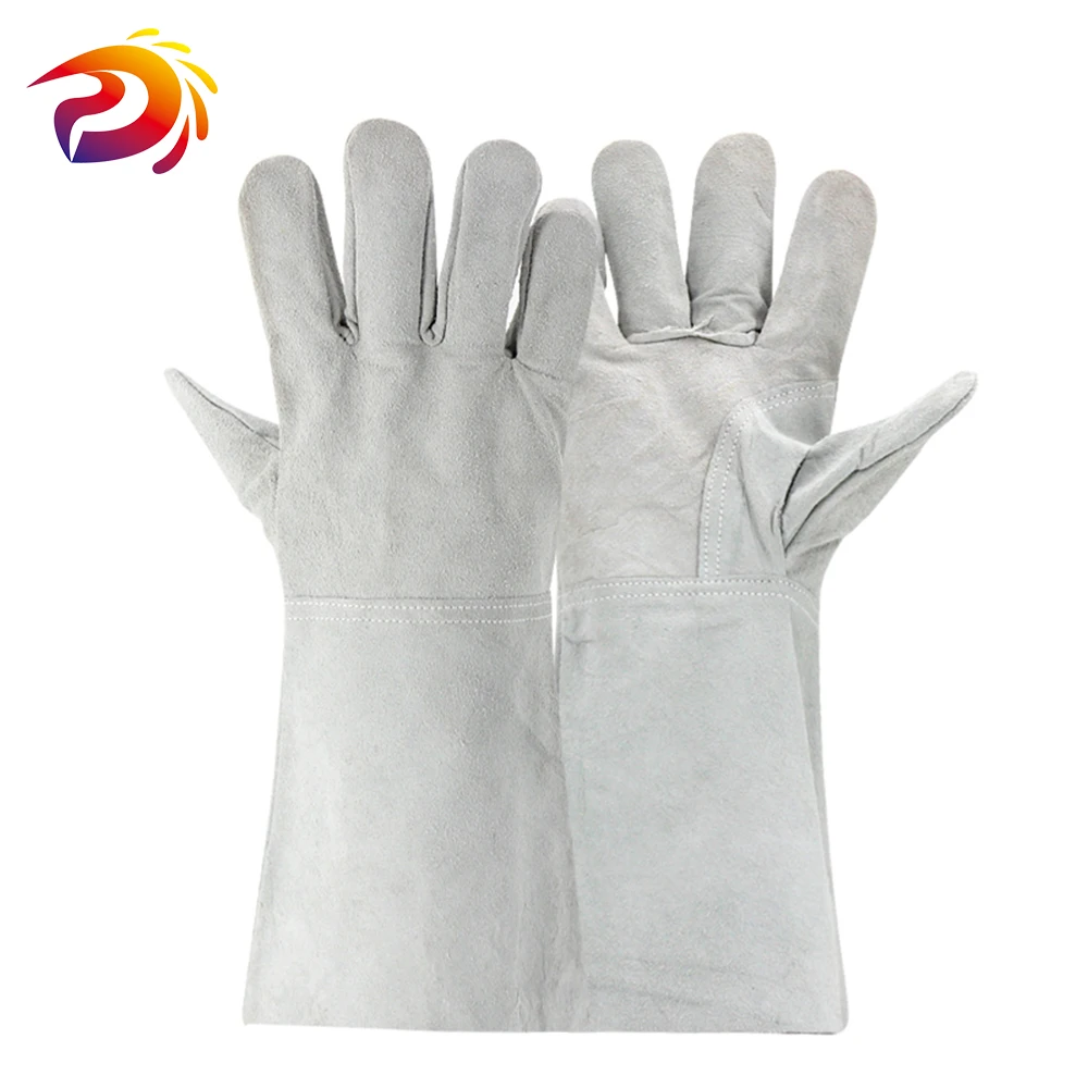 Guantes de soldadura de cuero, resistentes al calor