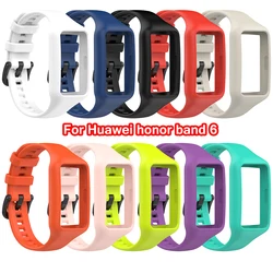 Correa de silicona para Huawei Band 6, repuesto de pulsera transpirable para Huawei Honor Band6, nuevo