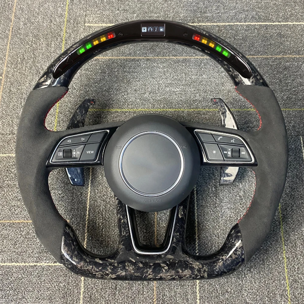 

Alcantara Racing Carbon Fiber Steering Wheel Suede For Audi B9 A3 A4 A5 S4 S5 RS3 RS4 RS5