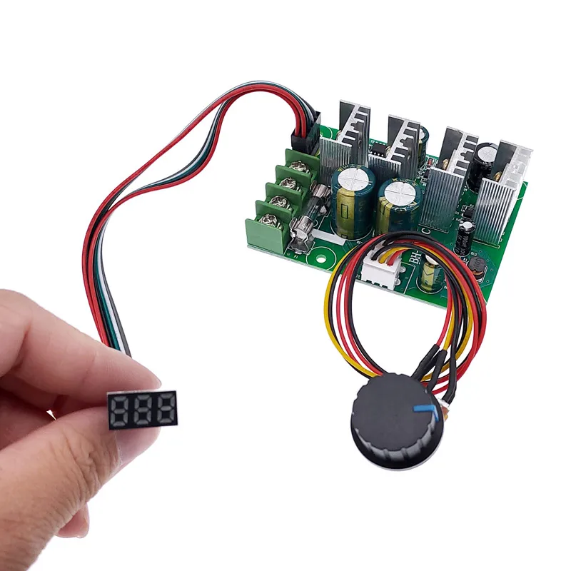 Cyfrowy wyświetlacz PWM regulator prędkości 30A silnik prądu stałego 0 ~ 100% regulowany moduł napędowy wejście 12V 24V
